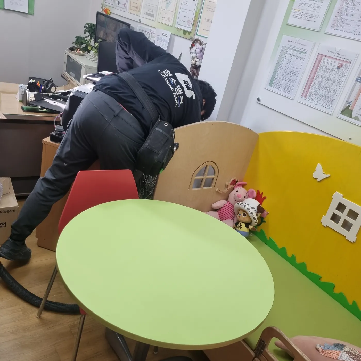 대전광역시 어린이집청소 시공 현장 — 교실 마감