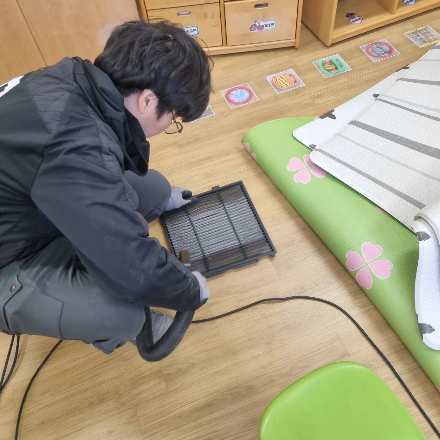 세정 진행 — 도안동 어린이집청소 현장