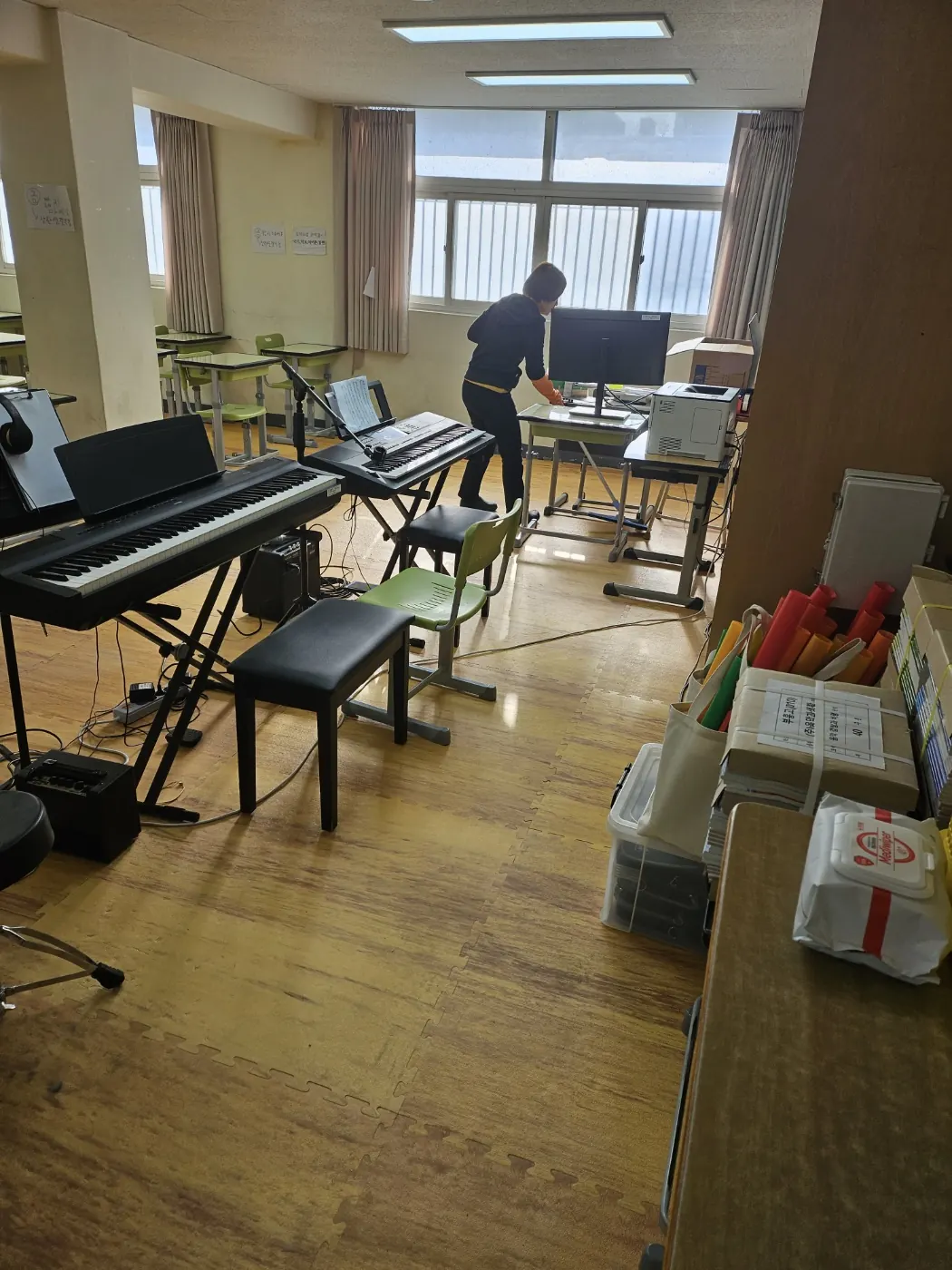 특별실 작업 — 목동 학교청소 현장